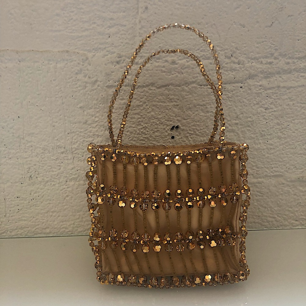 Daniel Swarovski crystal cage evening bag